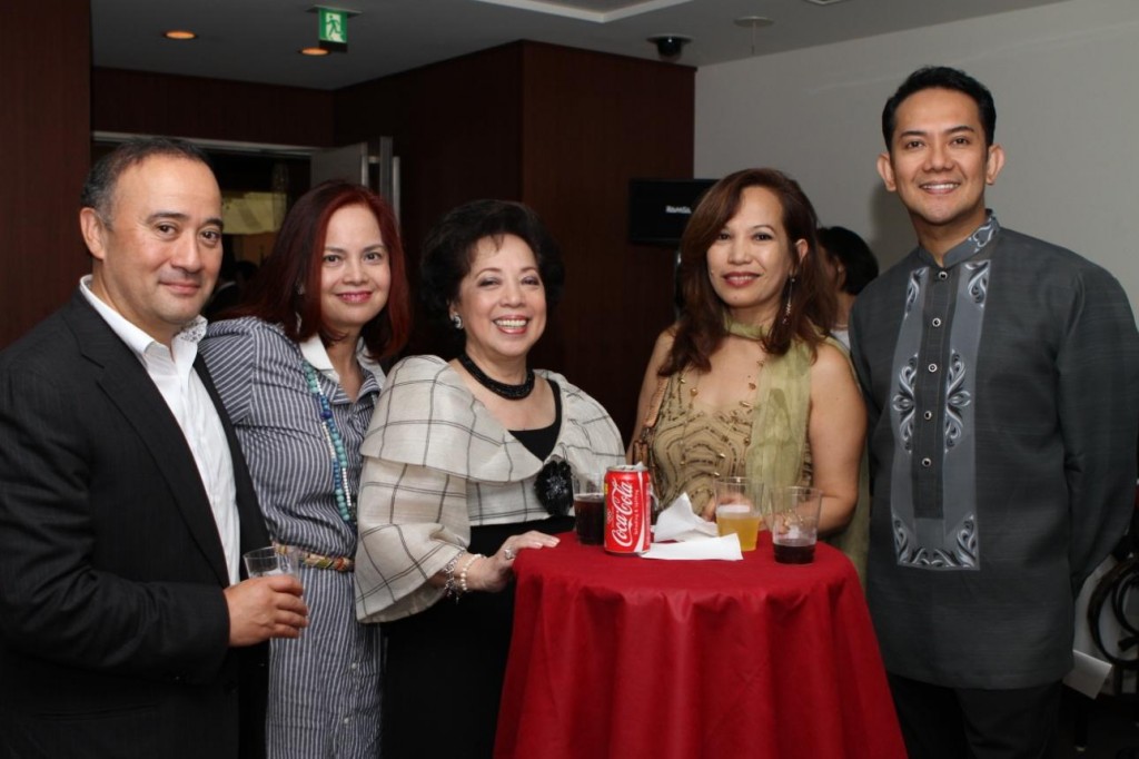 Madame Maria Teresa Lopez is joined by some of the reception’s guests.