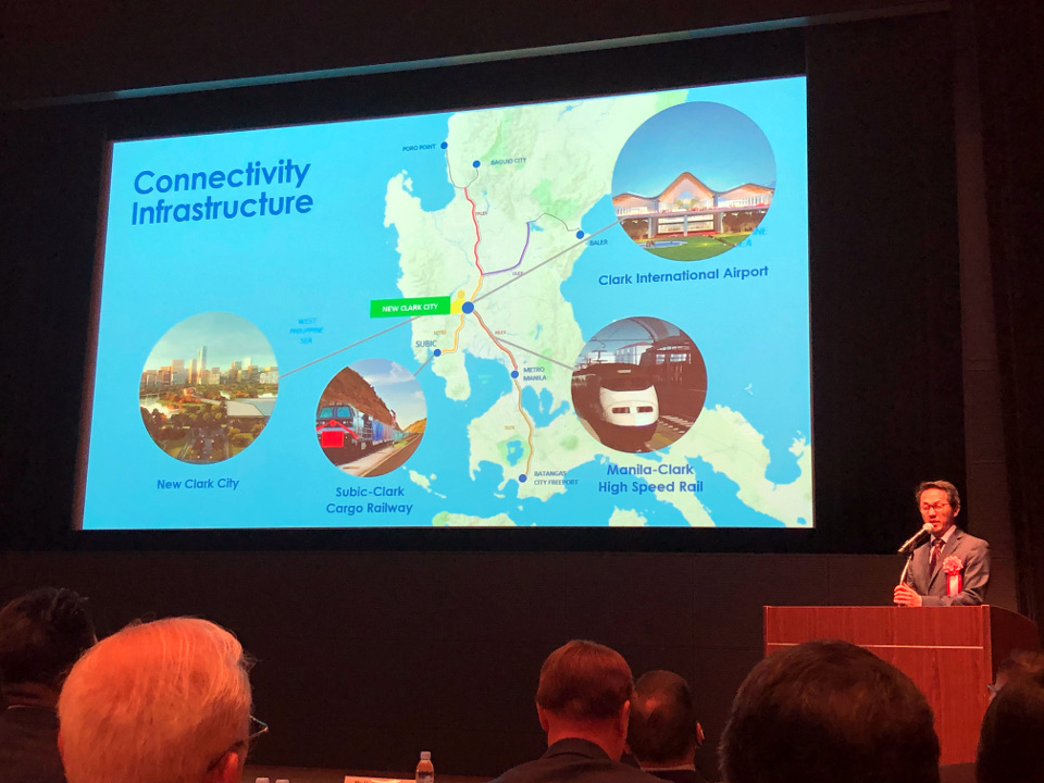 President and CEO Vivencio Dizon of the Bases Conversion and Development Authority (BCDA) delivers a presentation on the New Clark City at the 4th Seminar on the Japanese Investments for Overseas Infrastructure organized by the Japan Overseas Infrastructure Investment Corporation for Transport and Urban Development (JOIN) on 27 February 2019 in Tokyo, Japan. One of the flagship infrastructure projects under the Build, Build, Build program of the Duterte Administration, the New Clark City is envisioned to be the first ever smart, green, and resilient metropolis in the Philippines. The development of the New Clark City is supported by JOIN and Surbana Jurong. 
