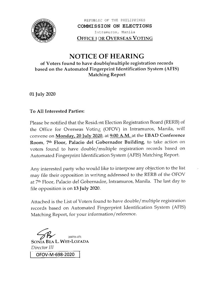 notice-of-hearing-of-voters-found-to-have-double-multiple-registration