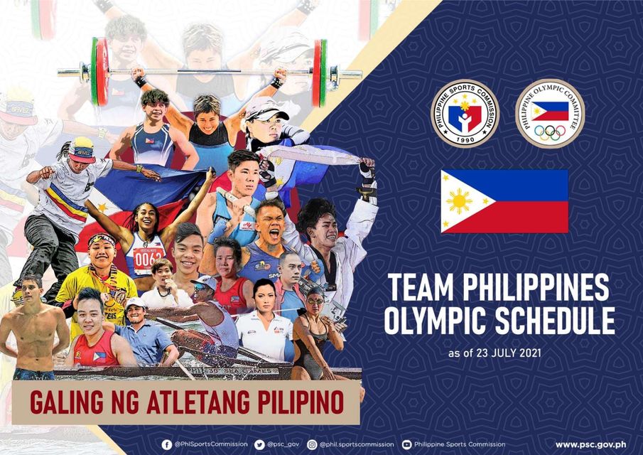Team Philippines Olympic Schedule Philippine Embassy Tokyo, Japan