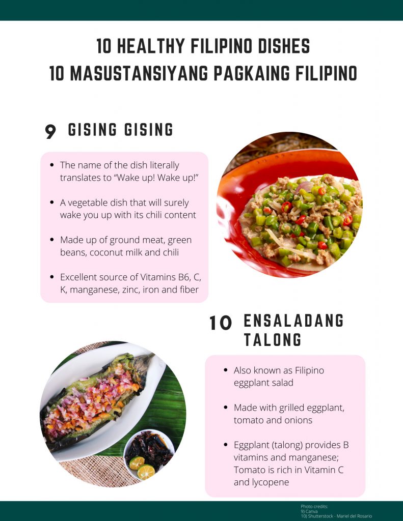 Nutrition Month Featuring 10 Healthy Filipino Dishes Philippine Embassy Tokyo, Japan