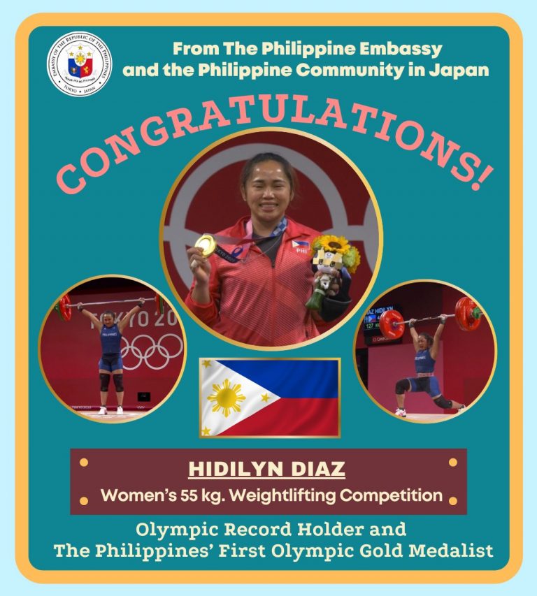 The Philippine Embassy and The Filipino Community in Japan Congratulate