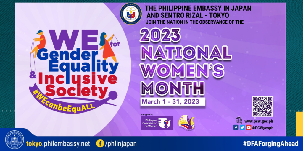 2023 National Women’s Month (March 1 31, 2023) Philippine Embassy